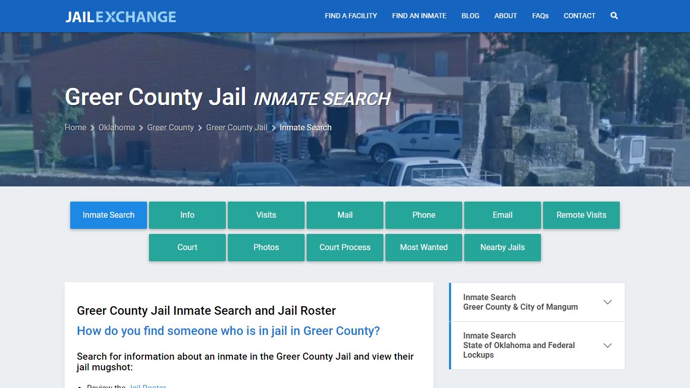 Inmate Search: Roster & Mugshots - Greer County Jail, OK